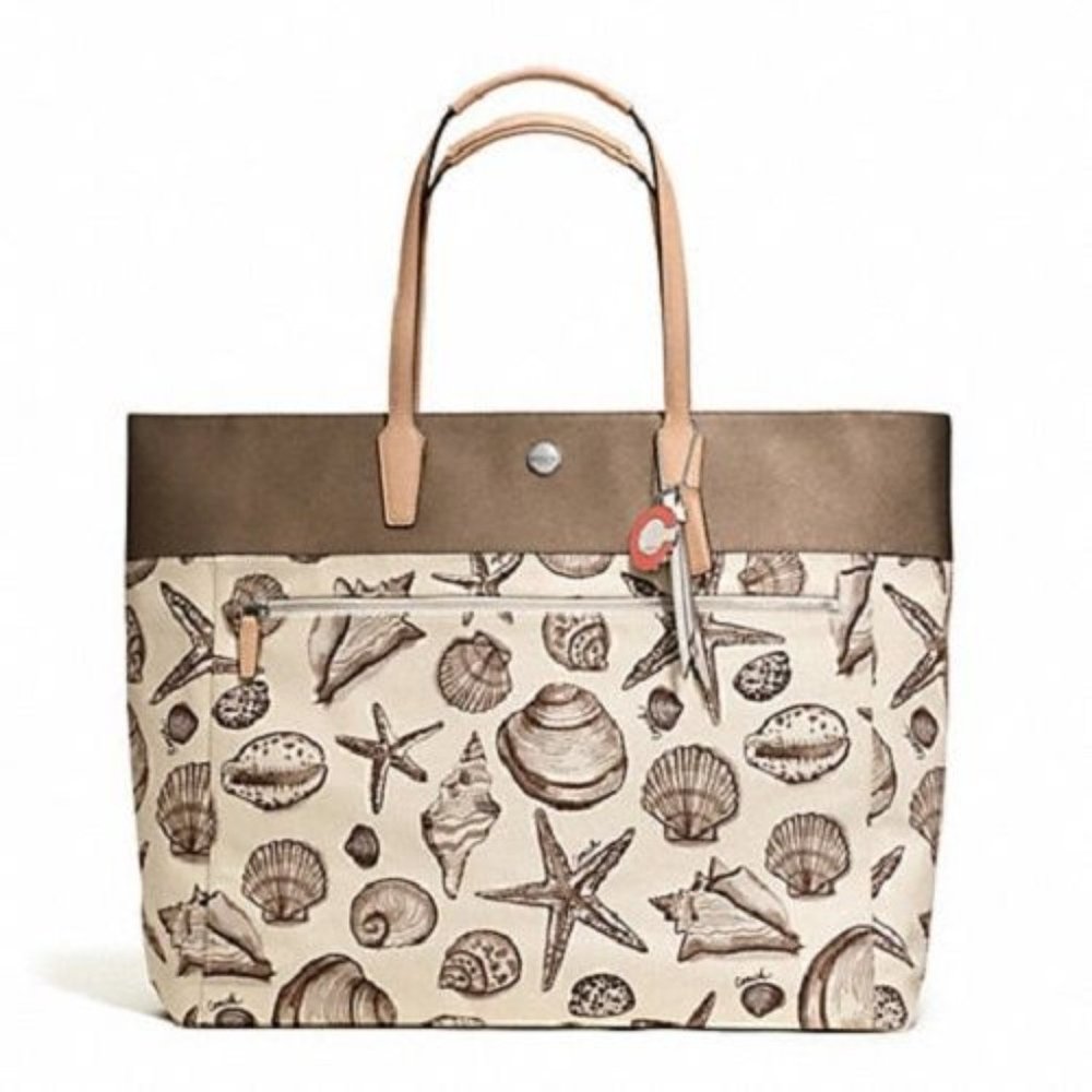 Coach Resort Seashell Tote & Wallet